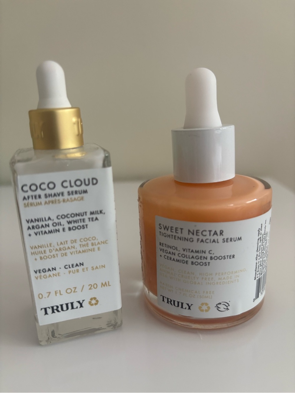 TRULY Sweet Nectar Tightening Facial Serum — peach orange